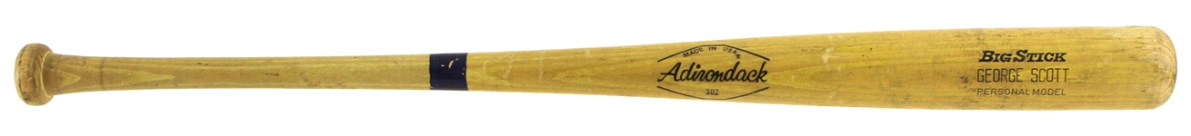 1972-76 George Scott Milwaukee Brewers Adirondack Professional Model Game Used Bat (MEARS LOA)