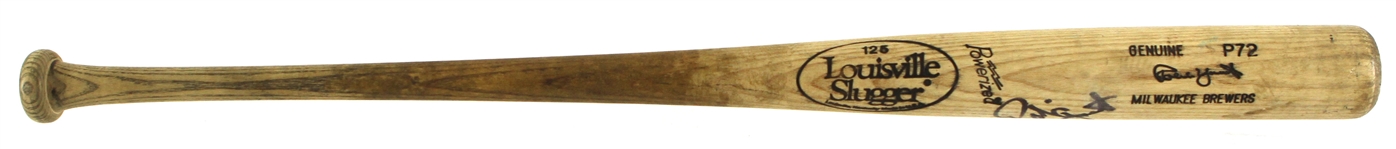 1993-1997 Robin Yount Milwaukee Brewers Louisville Slugger Game Used Bat (MEARS A5) (JSA)
