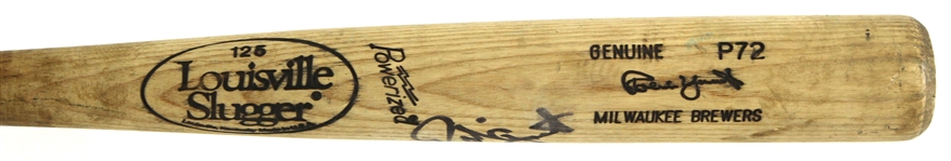 1993-1997 Robin Yount Milwaukee Brewers Louisville Slugger Game Used Bat (MEARS A5) (JSA)