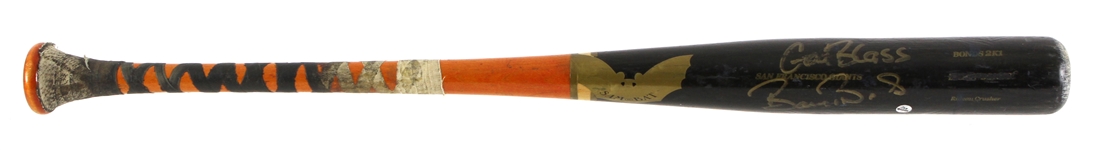 2001 Barry Bonds San Francisco Giants Signed SamBat Professional Model Game Used Bat (MEARS LOA/JSA)