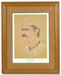 1984 Don Mattingly New York Yankees Signed 18" x 22" Framed Lithograph (JSA) 171/343