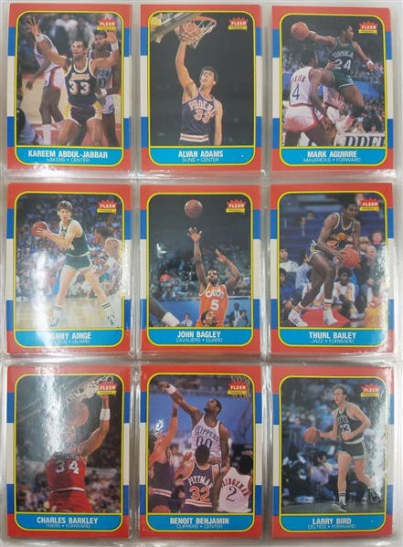1986-1987 Fleer Basketball Set NR Set (131/132)