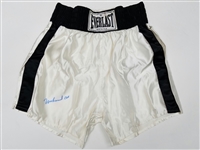 1980s Muhammad Ali World Heavyweight Champion Signed Everlast Boxing Trunks (JSA)
