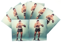 1950s Archie Moore Heavy Weight Champion 8x10 Signed Color Photo (8) (JSA)