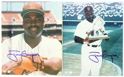 1982-2001 Tony Gwynn San Diego Padres Signed 8x10 Color Photo (2) (JSA)