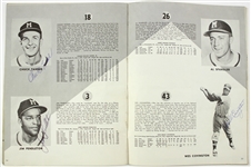 1956 Milwaukee Braves Yearbook Signed by 35 (JSA)