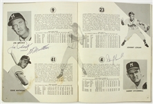 1956 Milwaukee Braves Yearbook Signed by 35 (JSA)