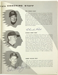 1956 Milwaukee Braves Yearbook Signed by 35 (JSA)