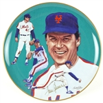 1983 Tom Seaver The Magic Is Back Signed Collectors Plate(JSA)