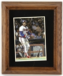 1986 Reggie Jackosn California Angels Signed 10" x 12" Framed Gartlan Plaque (JSA) 375/500