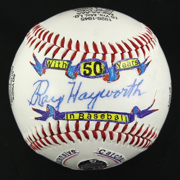1973 Ray Hayworth Detroit Tigers Signed 50 Years in Baseball Commemorative Baseball (JSA)