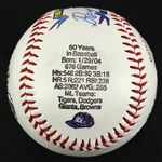 1973 Ray Hayworth Detroit Tigers Signed 50 Years in Baseball Commemorative Baseball (JSA)