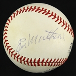 1970-73 Hank Aaron Eddie Mathews Milwaukee Braves Signed ONL Feeney Baseball (JSA)