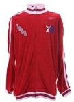 2004 Allen Iverson Philadelphia 76ers Throwback Warmup Suit (MEARS LOA)