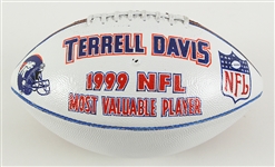1999 Terrell Davis Denver Broncos Most Valuable Player Painted ONFL Tagliabue Football