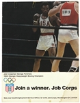 1968 George Foreman Olympic Heavyweight Boxing Champion 17" x 22" Job Corps Broadside  