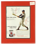 1954 Ted Williams Boston Red Sox 14" x 17" Matted Texaco Havoline Advertisement