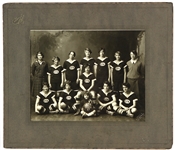 1927 Corning NY Female Basketball Team 12" x 14" Matted Studio Portrait