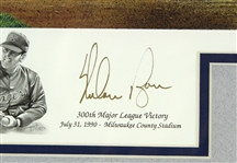 1990 Nolan Ryan Texas Rangers Signed 30 x 39 300th Career Victory Lithograph (JSA) 50/500