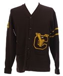 1961-64 YC Football Champions Letter Sweater w/ Charm (MEARS LOA)