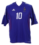 2002 Zinedine Zidane Team France World Cup Jersey (MEARS LOA)