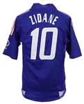 2002 Zinedine Zidane Team France World Cup Jersey (MEARS LOA)