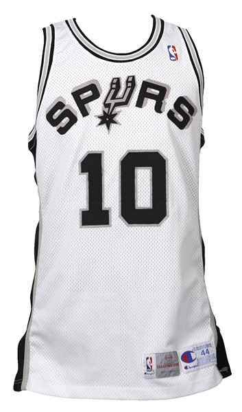 thumbnail image 2 of Dennis Rodman White San Antonio Spurs Jersey – Authentic Mitchell & Ness Swingman 2 of 6