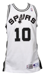 1993-94 Dennis Rodman San Antonio Spurs Game Worn Home Jersey (MEARS LOA)