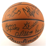 1993-94 Arkansas Razorbacks NCAA Tournament Champions Team Signed Final Four Basketball w/ 15 Signatures Including Nolan Richardson, Corliss Williamson & More (JSA)