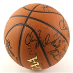 1993-94 Arkansas Razorbacks NCAA Tournament Champions Team Signed Final Four Basketball w/ 15 Signatures Including Nolan Richardson, Corliss Williamson & More (JSA)