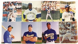 1980's-90's Milwaukee Brewers & Hall of Fame Signed 8 x 10 Photos - Lot of 119 w/ Don Drysdale, Steve Carlton, Early Gary Sheffield & More (JSA)