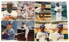 1980's-90's Milwaukee Brewers & Hall of Fame Signed 8 x 10 Photos - Lot of 119 w/ Don Drysdale, Steve Carlton, Early Gary Sheffield & More (JSA)