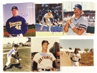 1980's-90's Milwaukee Brewers & Hall of Fame Signed 8 x 10 Photos - Lot of 119 w/ Don Drysdale, Steve Carlton, Early Gary Sheffield & More (JSA)
