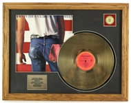 1950s-80s Rock N Roll Framed Gold Plated Record Displays - Lot of 6 w/ Elvis Presley, The Beatles, Bruce Springsteen & More
