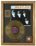 1950's-80's Rock N Roll Framed Gold Plated Record Displays - Lot of 6 w/ Elvis Presley, The Beatles, Bruce Springsteen & More
