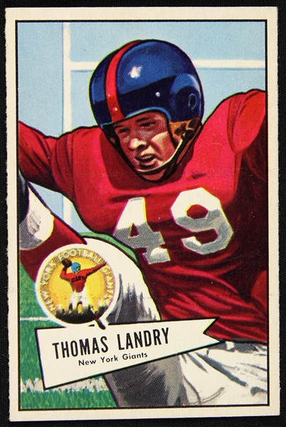 1951 Tom Landry Bowman #142 High Grade Card