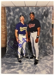 1993 circa Robin Yount (signed) & Dave Winfield 8x10 Color Photo (JSA)