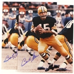 1990s Bart Starr Green Bay Packers Signed 16" x 20" Photos - Lot of 2 (JSA)