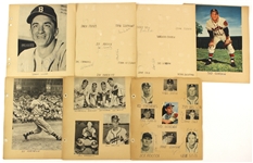 1950's Milwaukee Braves Signed Scrapbook Pages - Lot of 15 w/ 49 Signatures Including Eddie Mathews, Del Crandall, Johnny Logan & More (JSA)