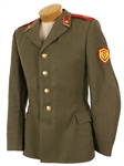 1950s-70s Russian Military Jacket w/ Sickle & Hammer Insignia