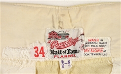 1960 Rawlings Hall of Fame Game Worn Flannel Baseball Pants (MEARS LOA)