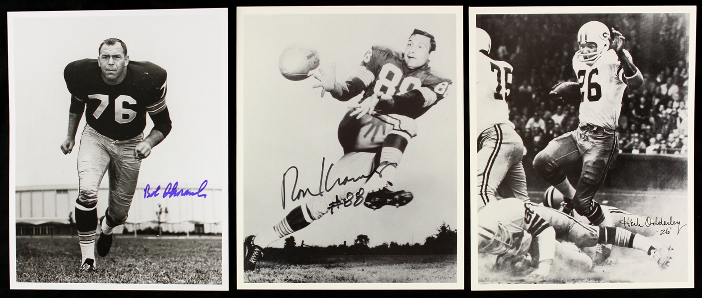 1960s Green Bay Packers Photo Lot (3) Skoronski, Kramer, Adderly (JSA)
