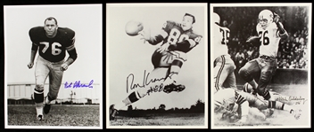 1960s Green Bay Packers Photo Lot (3) Skoronski, Kramer, Adderly (JSA)