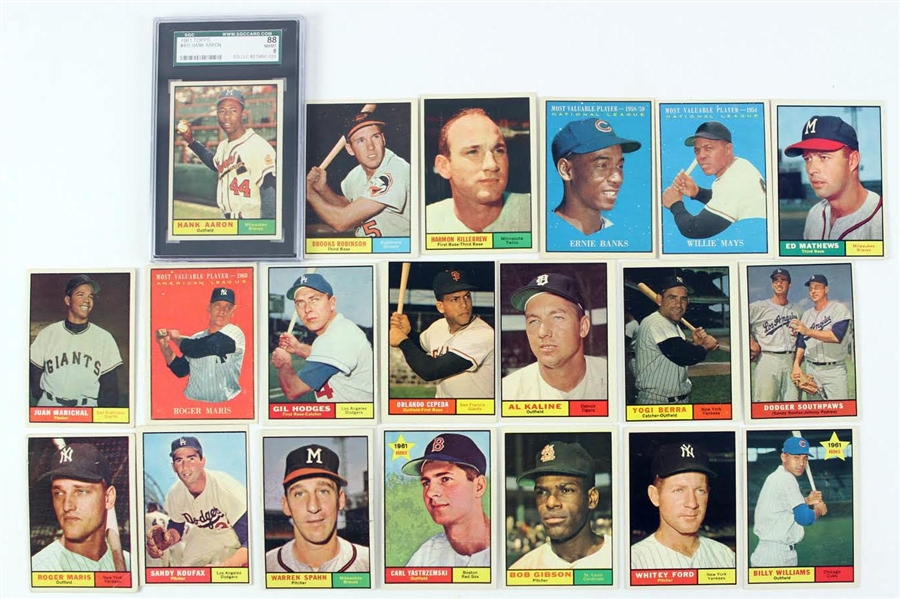 1961 Topps Partial Set (494/587)