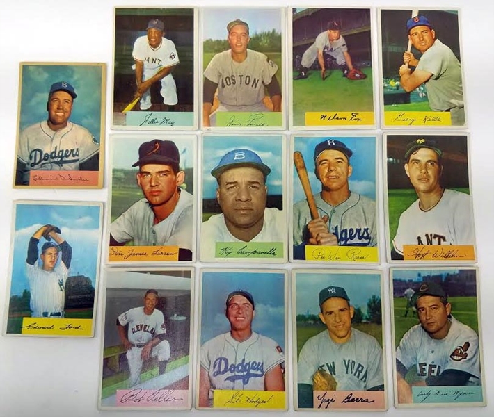 1954 Bowman Baseball Card Partial Set (190/224)