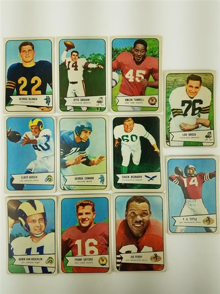 1954 Bowman Football Partial Set (96/128)
