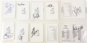 1960's-80's Augusta National Golf Club Signed Scorecard Collection - Lot of 38