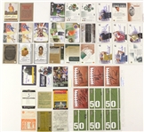 1980'-2000's Golf Football Olympics Signed Trading Cards - Lot of 200