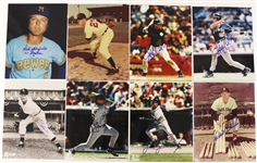 1980s-90s Baseball Signed 8" x 10" Photos - Lot of 35 w/ Lou Boudreau, Herb Score, Bob Feller & More (JSA) 