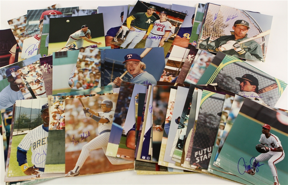 1980s-90s Baseball Football Signed 8" x 10" Photos - Lot of 300+ w/ Frank Robinson, Al Kaline, Johnny Vander Meer, Jerome Bettis & More 